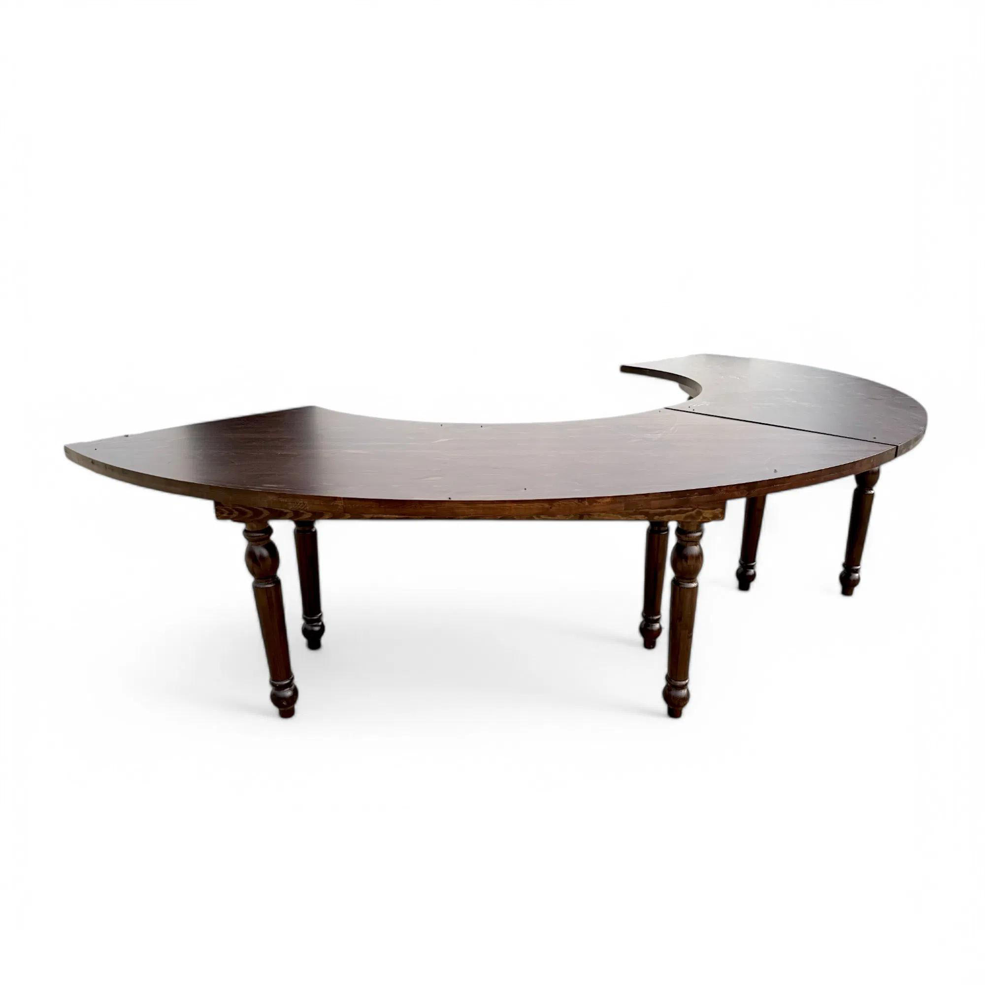 Curved Serpentine Wedding Dining Table