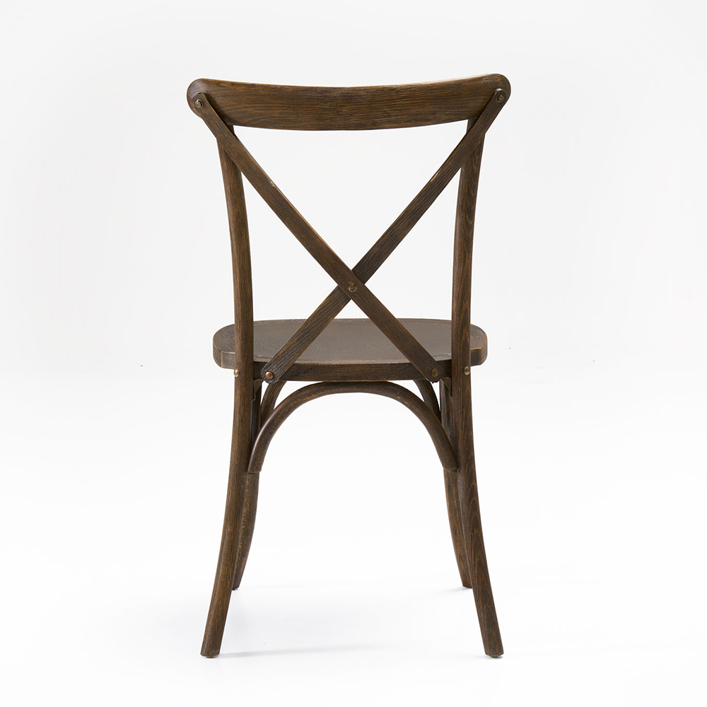 Wood Crossback Chair-Antique