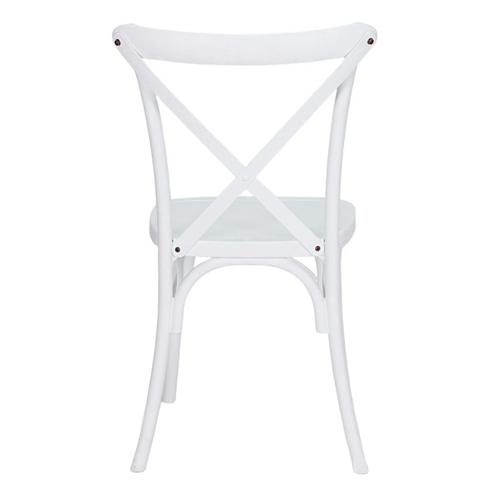 Resin Crossback Chair-White