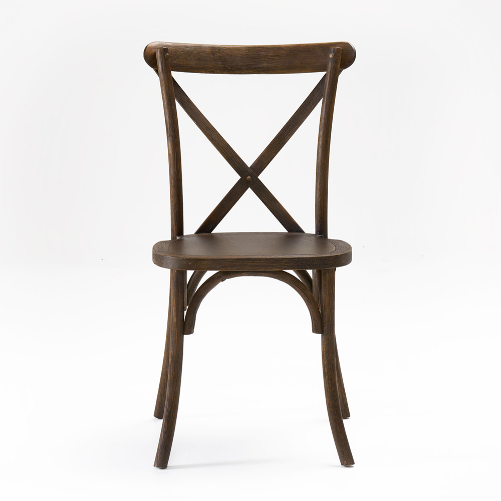 Wood Crossback Chair-Antique