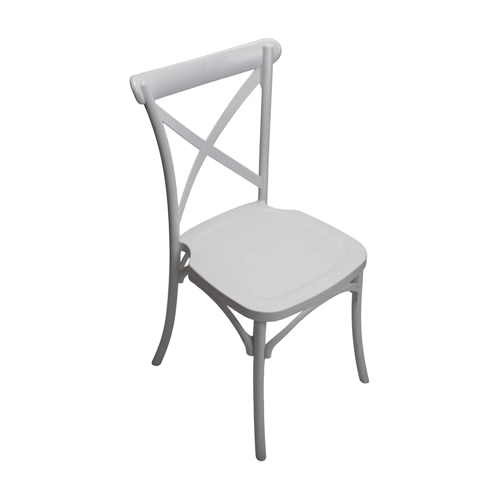 Sedia Cross Back in resina