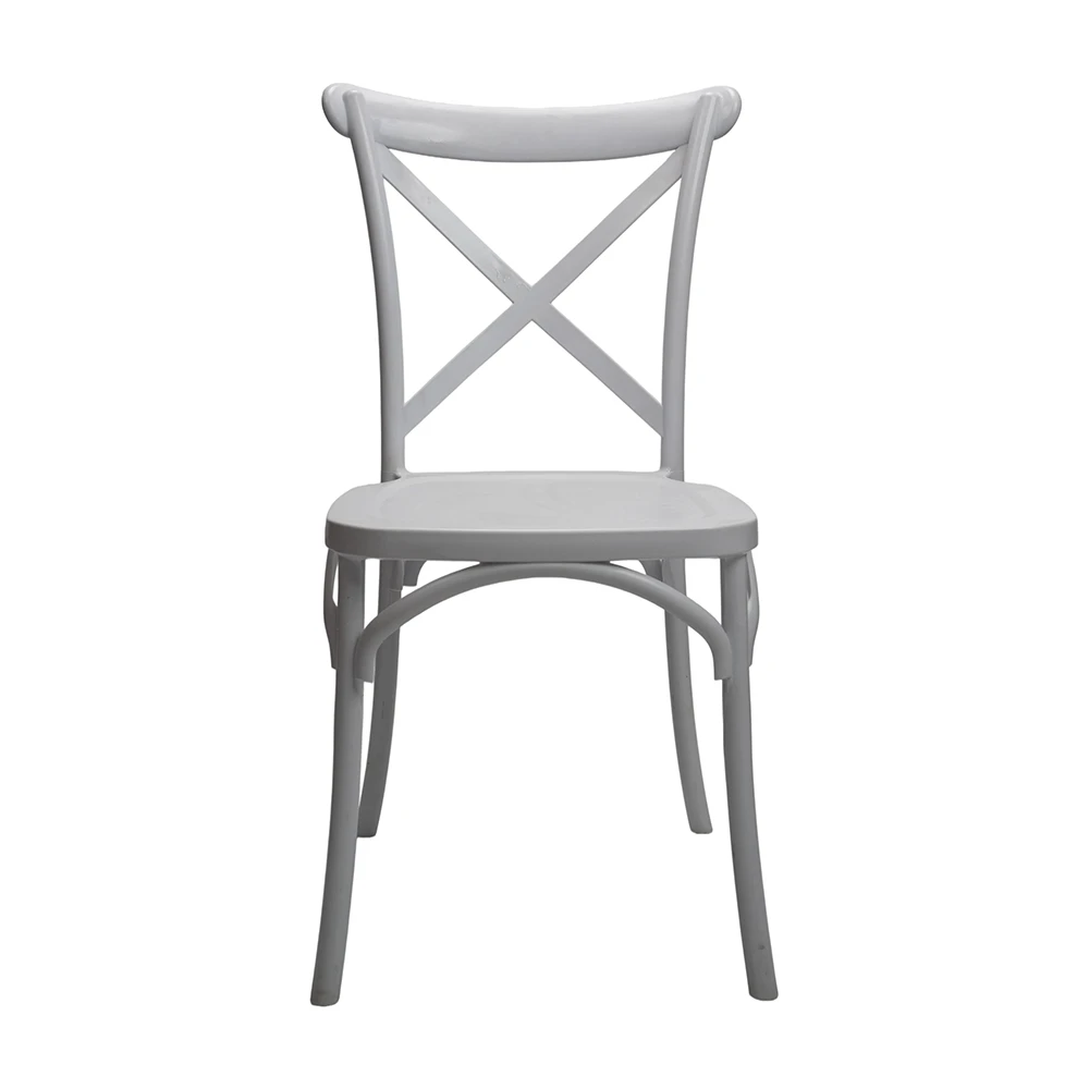 Sedia Cross Back in resina