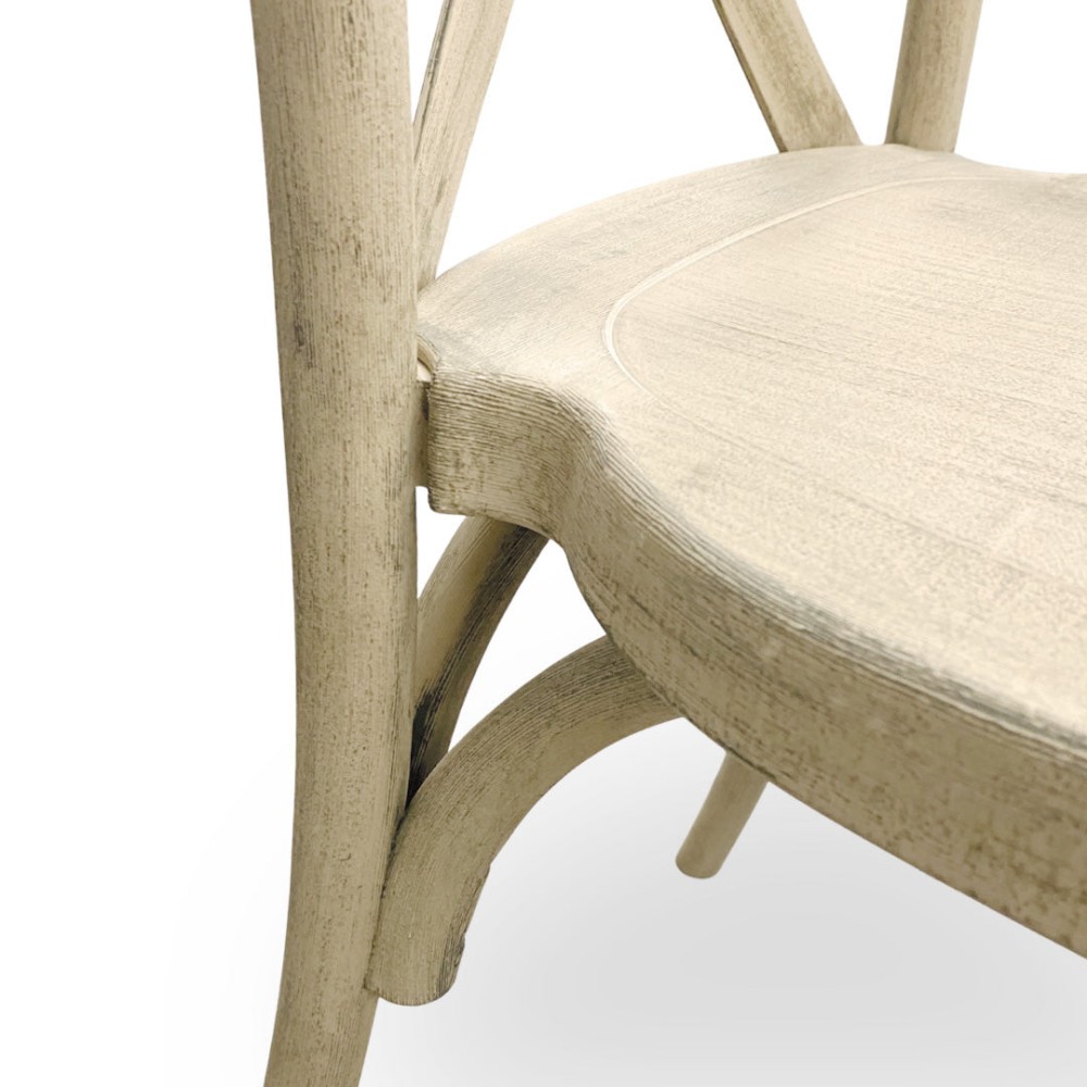 Resin Crossback Chair-Blond Oak