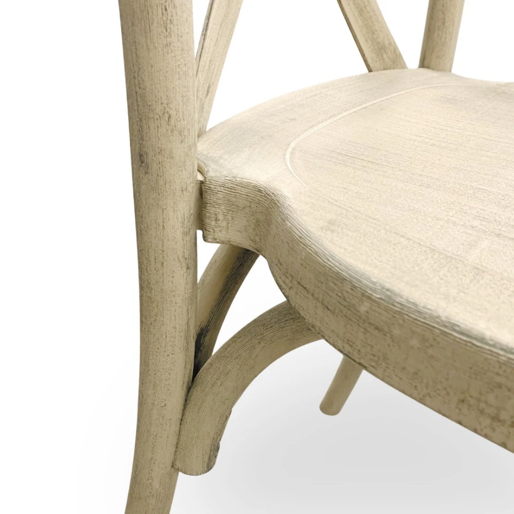 Sedia Cross Back in resina