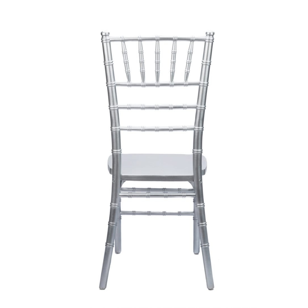 Silver Wood Stacking Chiavari Chair