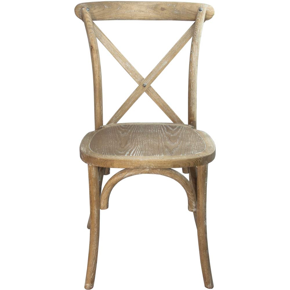 Crossback Chair-Natural With White Grain