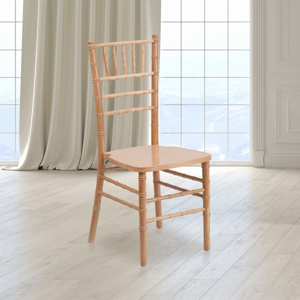 Dark Natural  Wood Chiavari Chair