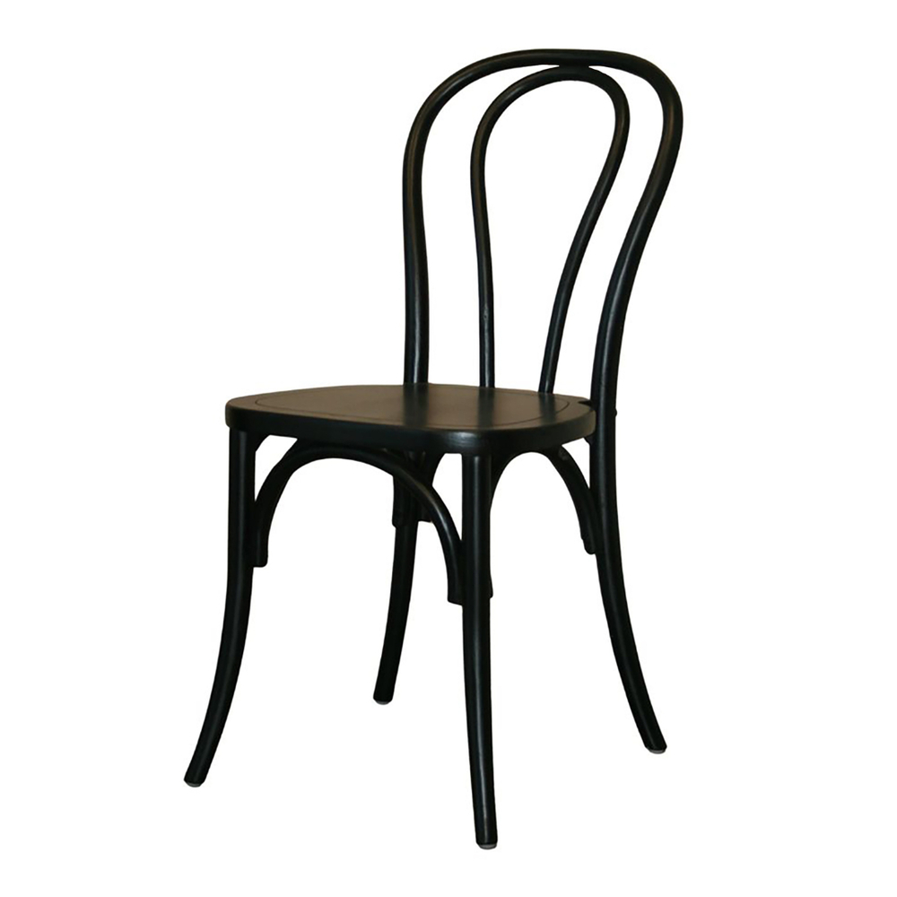 Wood Bentwood Chair-Black