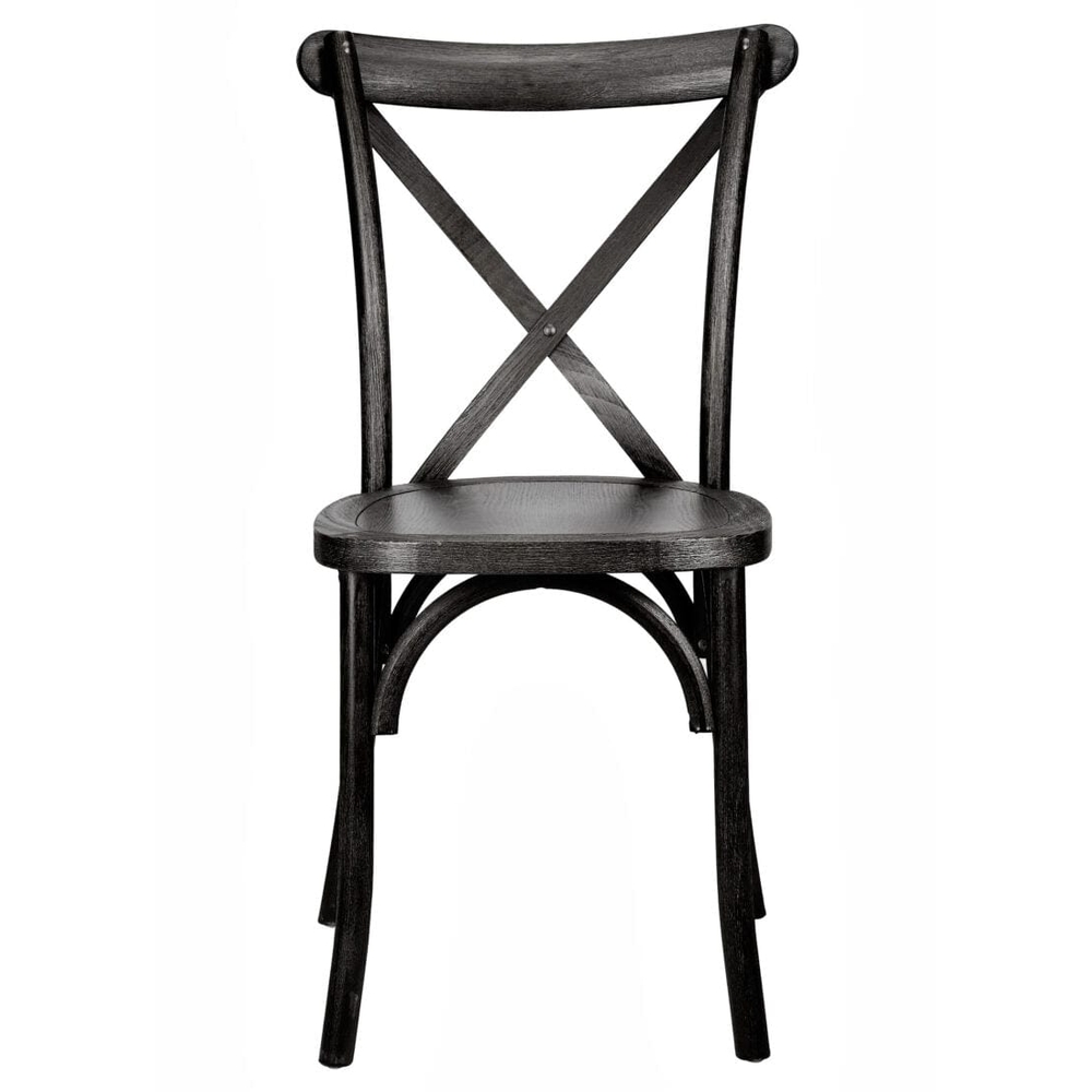 Black Wood CrossBack Chair