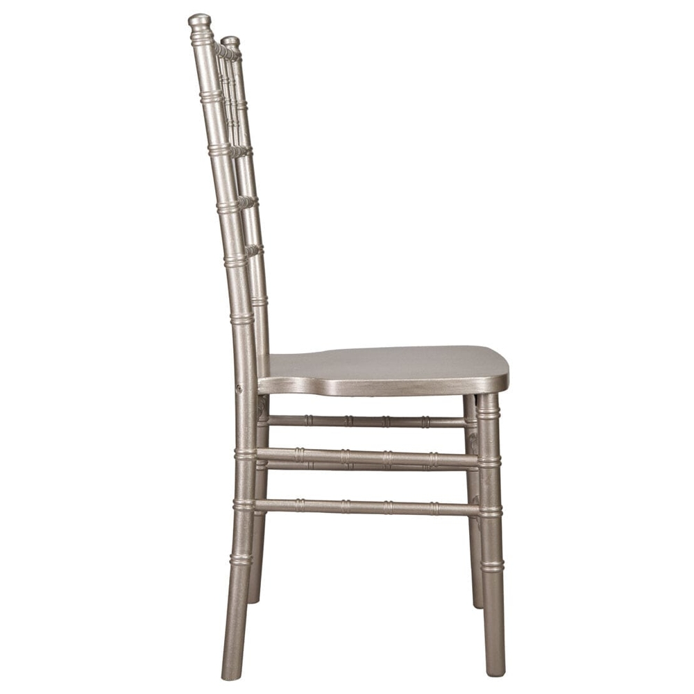 Silver Champagne Wood Chiavari Chair