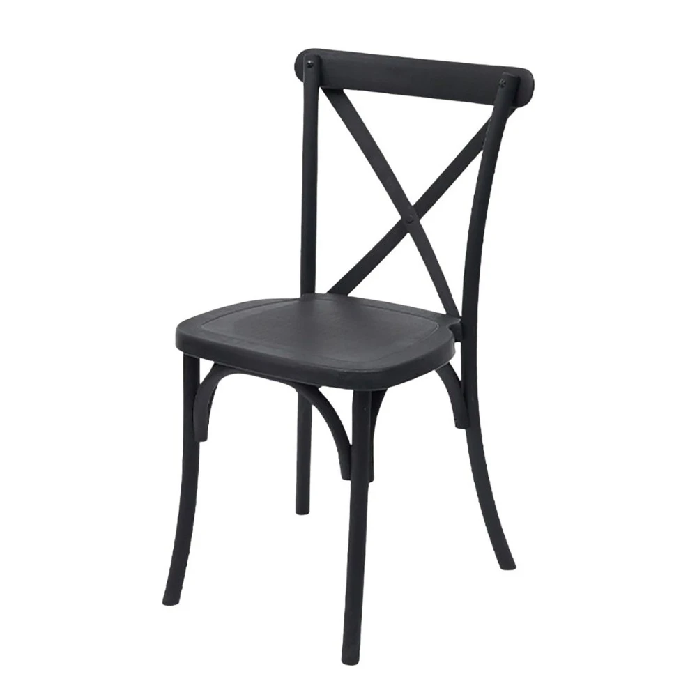 Sedia Cross Back in resina