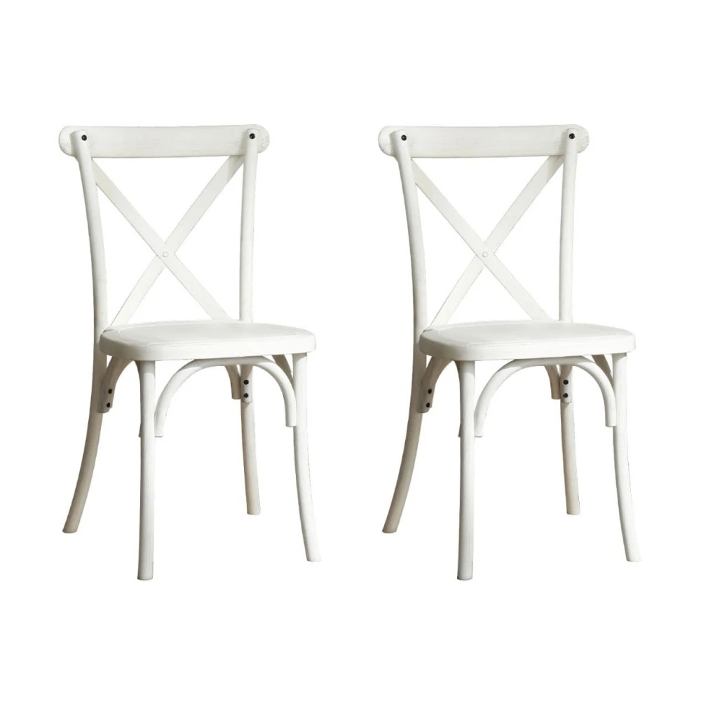 Sedia Cross Back in resina