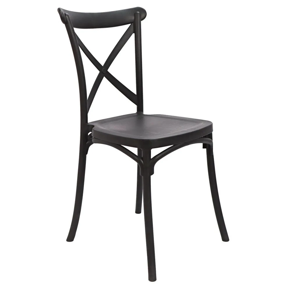 Sedia Cross Back in resina