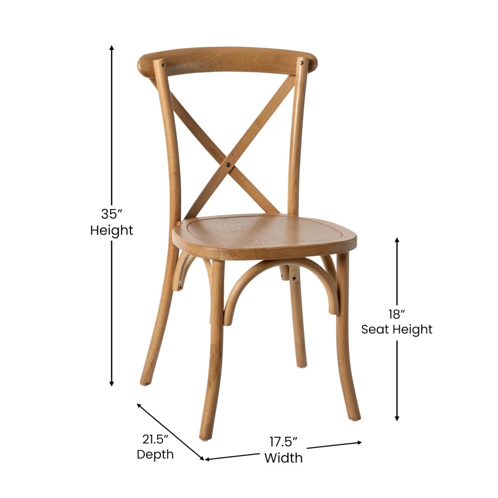 Chestnut Wood CrossBack Chair