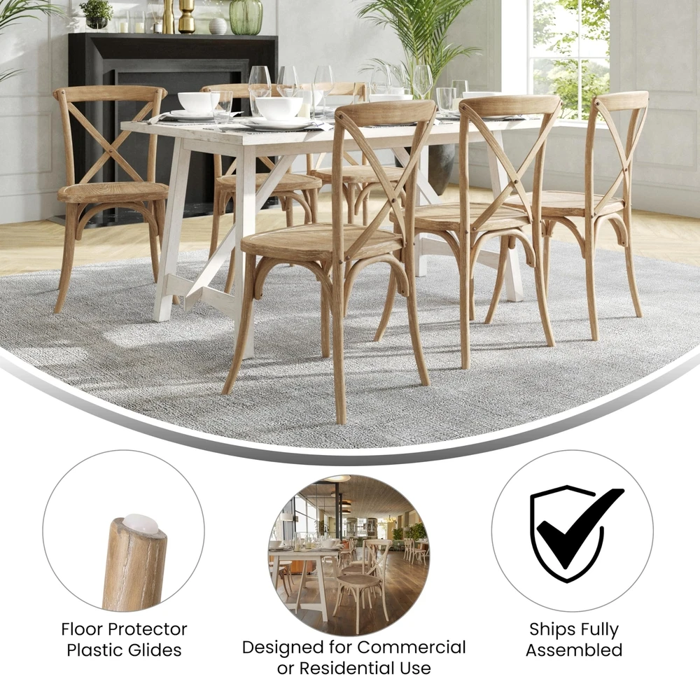 Sedia Cross in Legno
