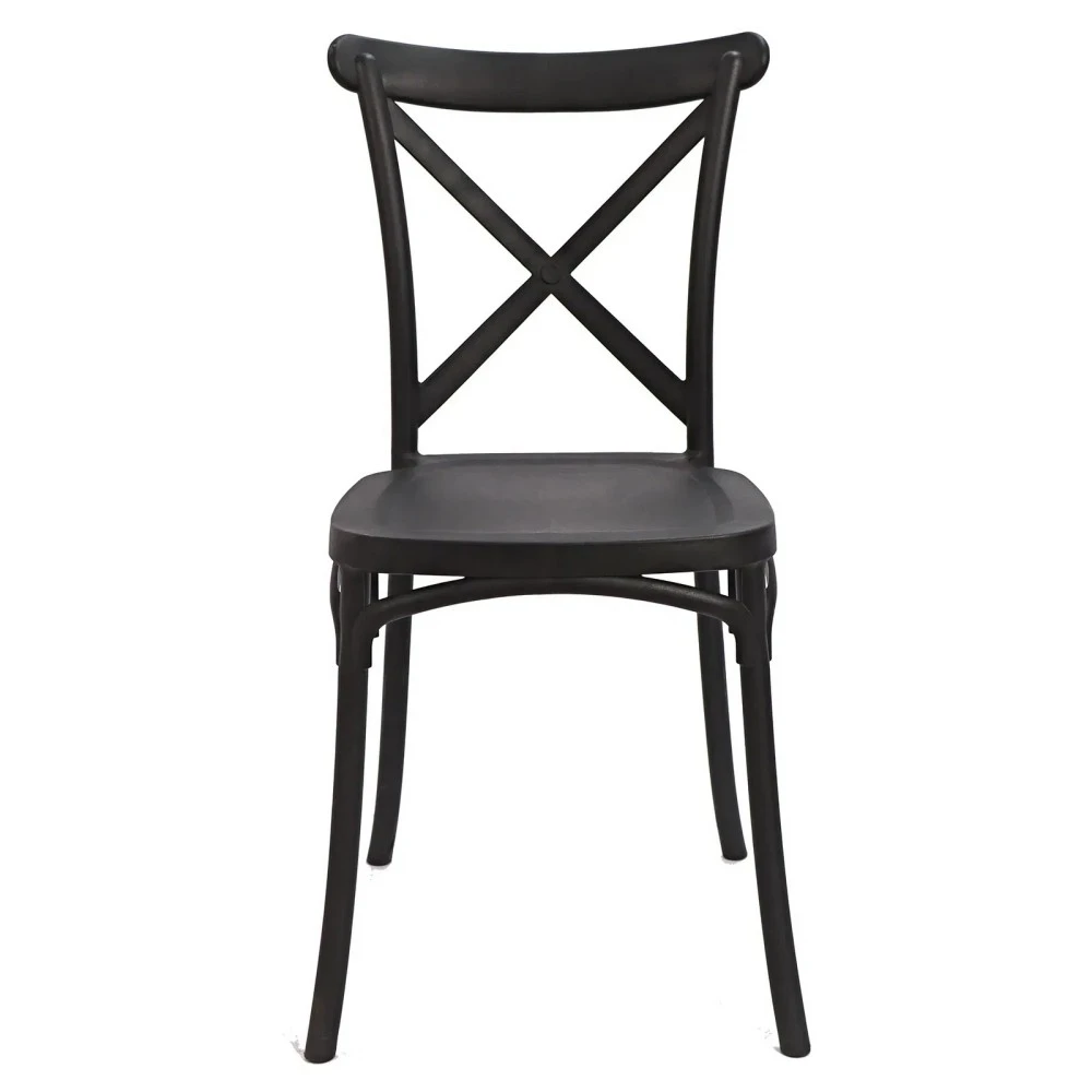 Sedia Cross Back in resina