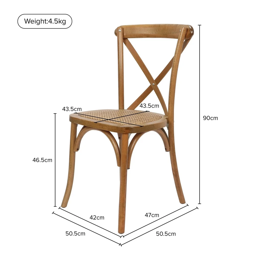 Sedia Cross in Legno