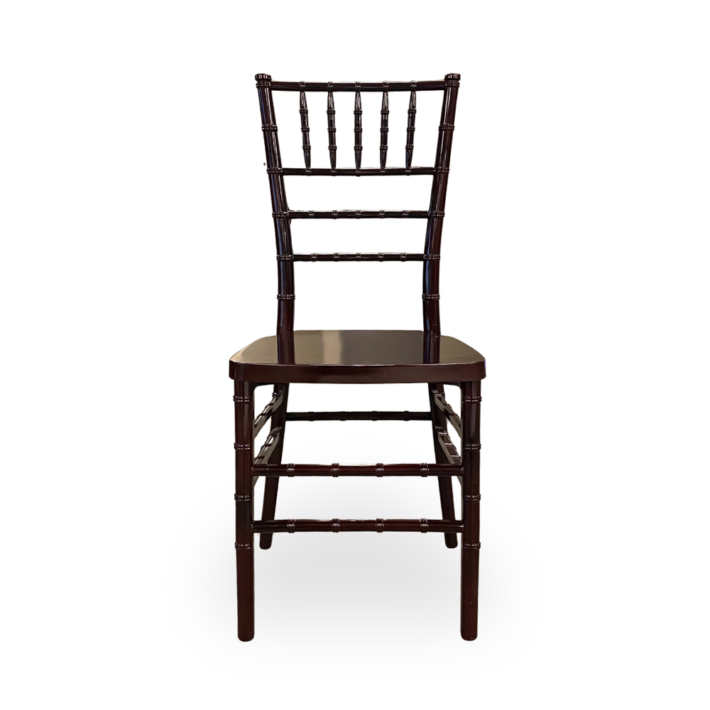Resin Chiavari Chair -Mahogany