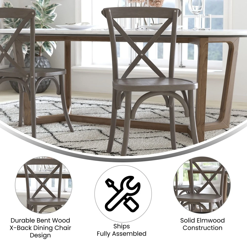 Sedia Cross in Legno