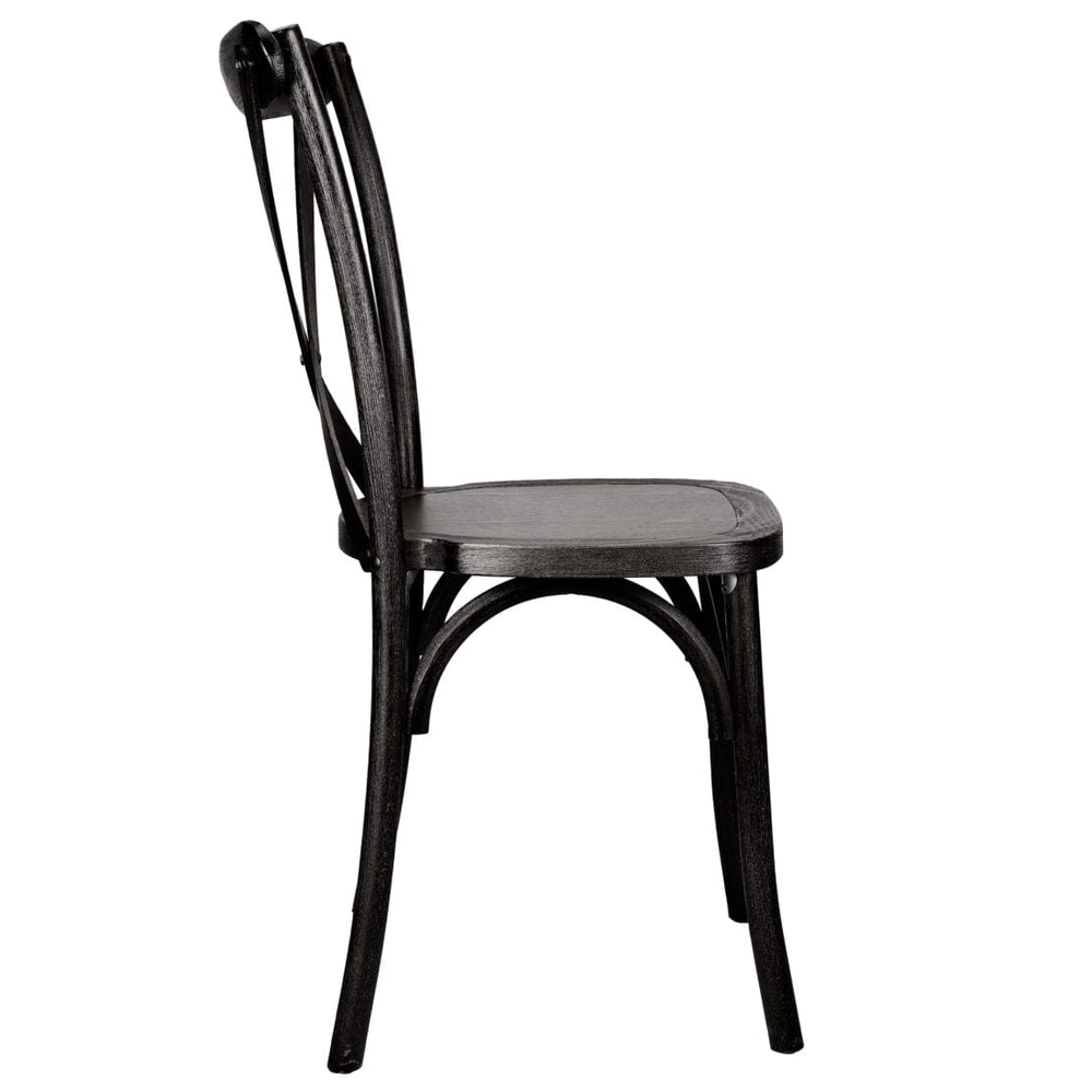 Black Wood CrossBack Chair