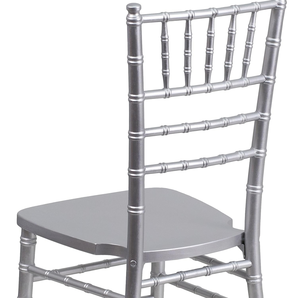 Silver Wood Stacking Chiavari Chair