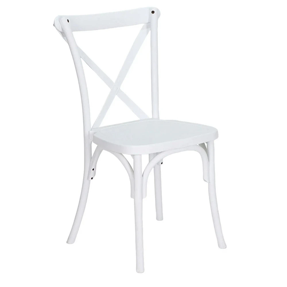 Sedia Cross Back in resina