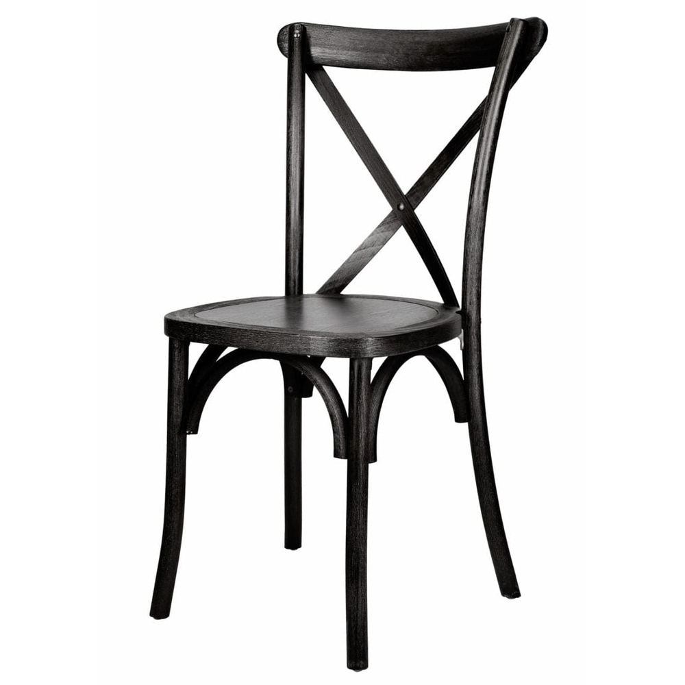 Black Wood CrossBack Chair