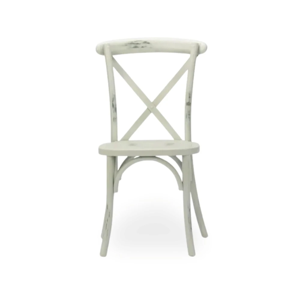Sedia Cross Back in resina