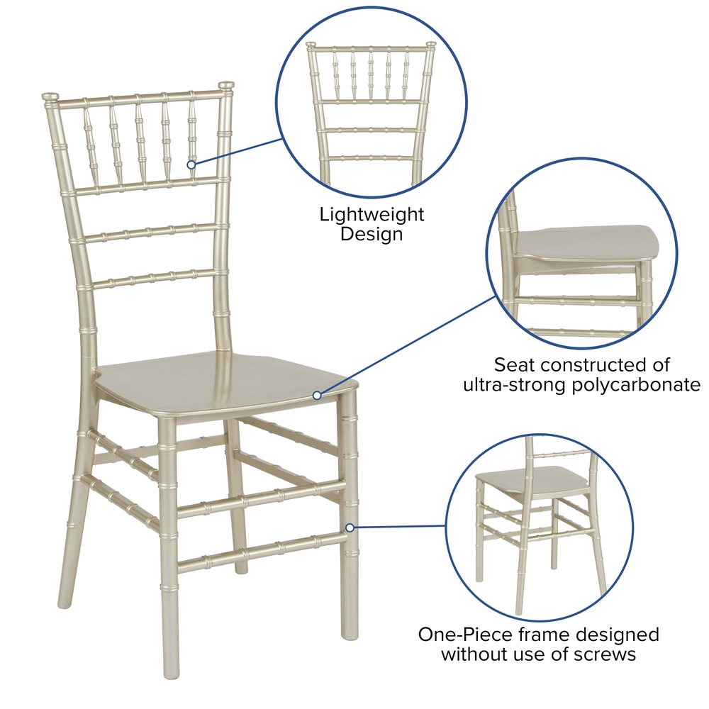 Resin Chiavari Chair &ndash; Champagne