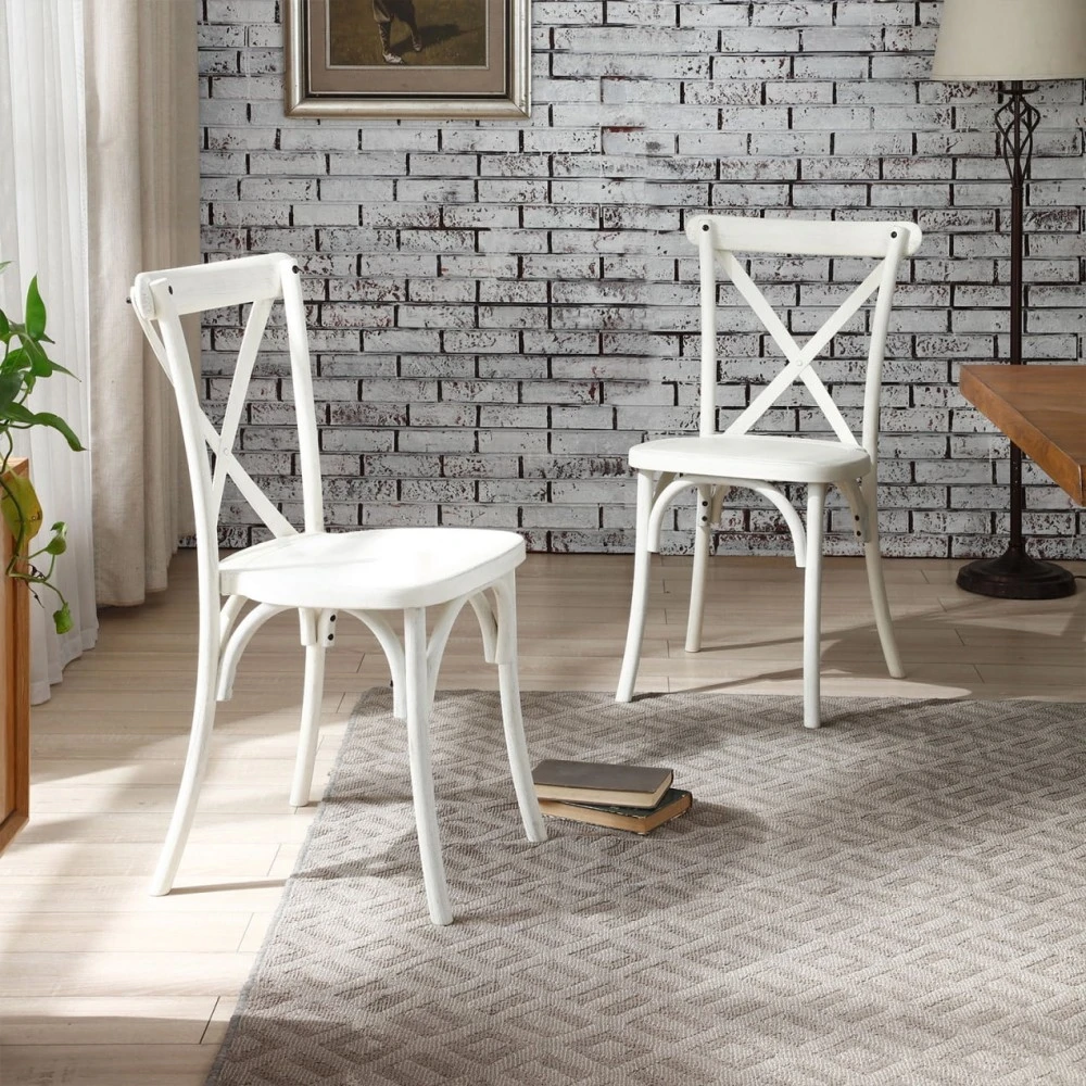 Sedia Cross Back in resina