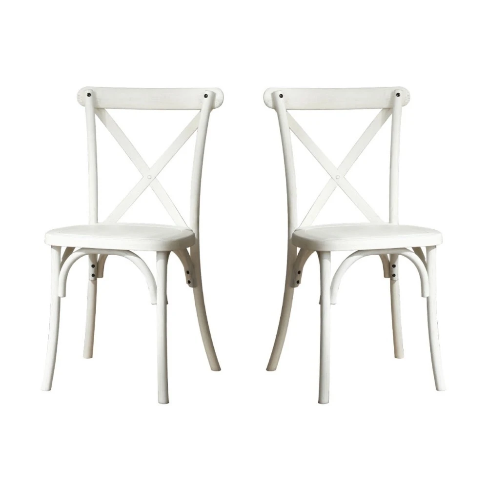 Sedia Cross Back in resina