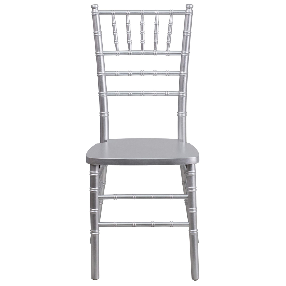 Silver Wood Stacking Chiavari Chair