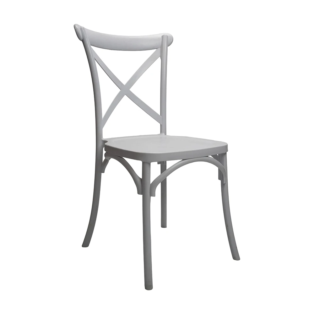 Sedia Cross Back in resina