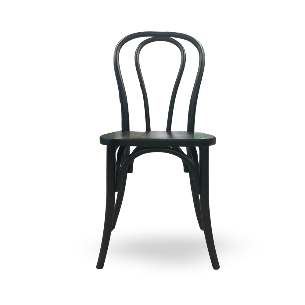 Wood Bentwood Chair-Black