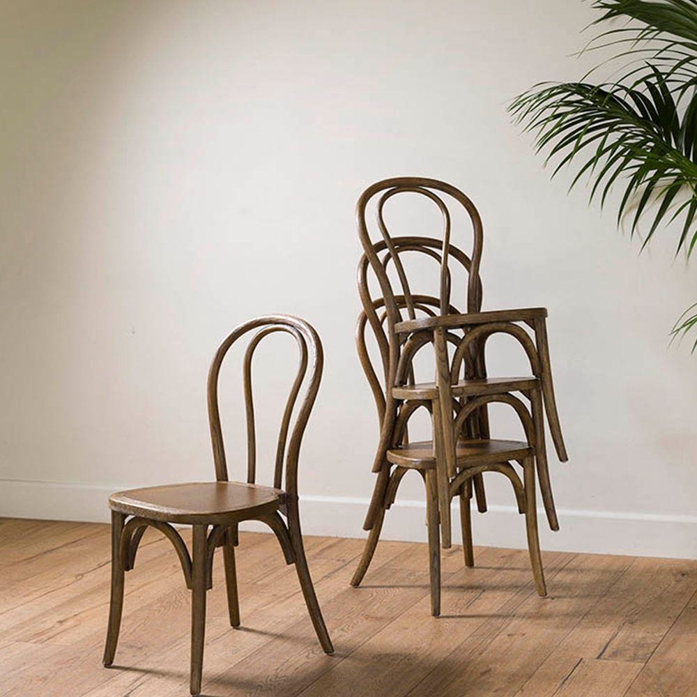 Wood Bentwood  Chair-Antique