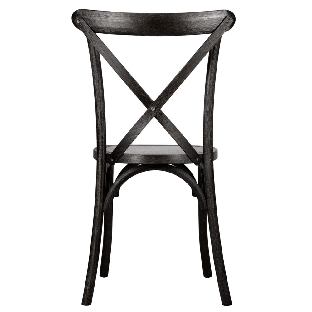Black Wood CrossBack Chair