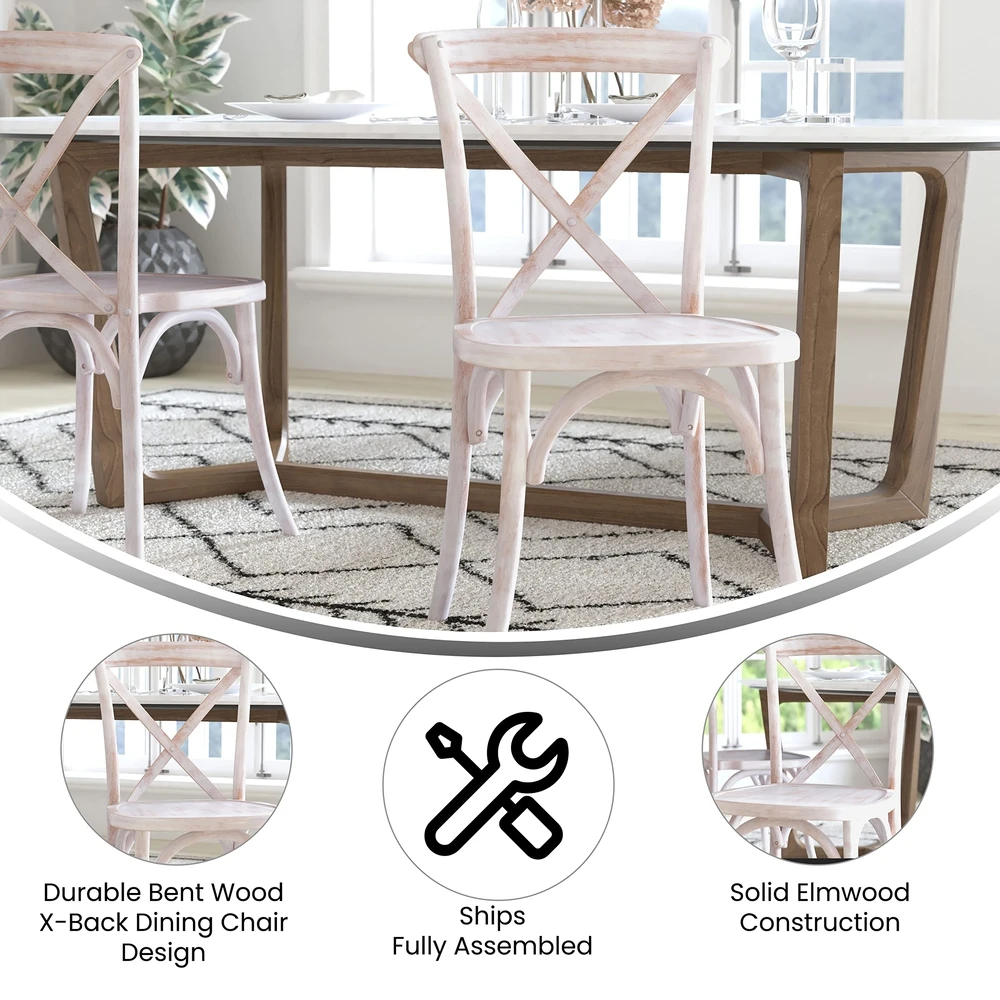 Sedia Cross in Legno