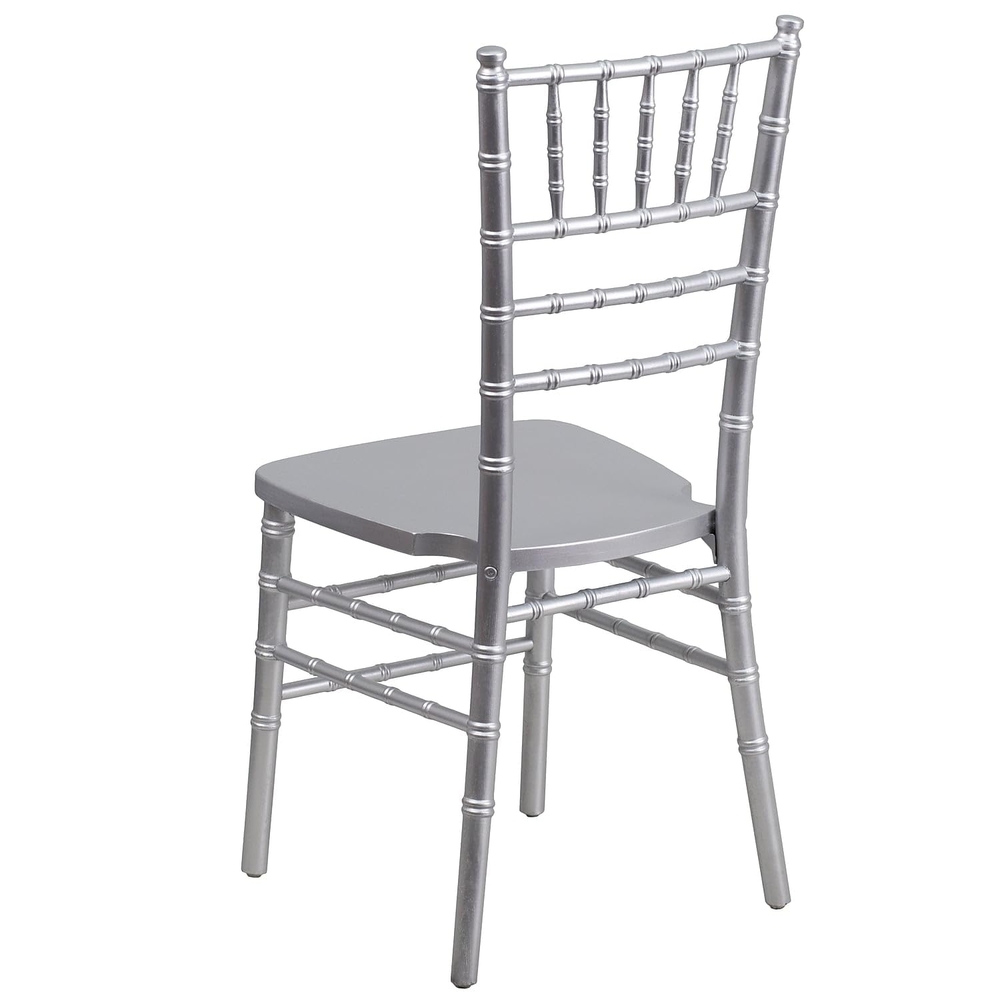 Silver Wood Stacking Chiavari Chair