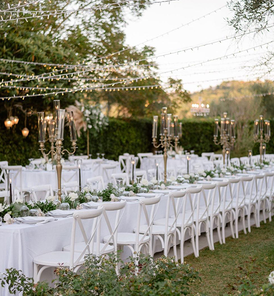 Starry Courtyard &ndash; Minimalist Light Luxury Outdoor Wedding Dinner