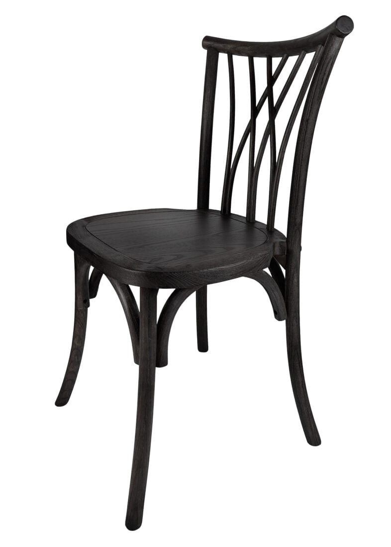 Black Wood Willow Chair