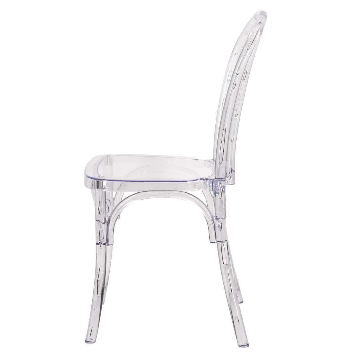 Clear Resin Bentwood Chair