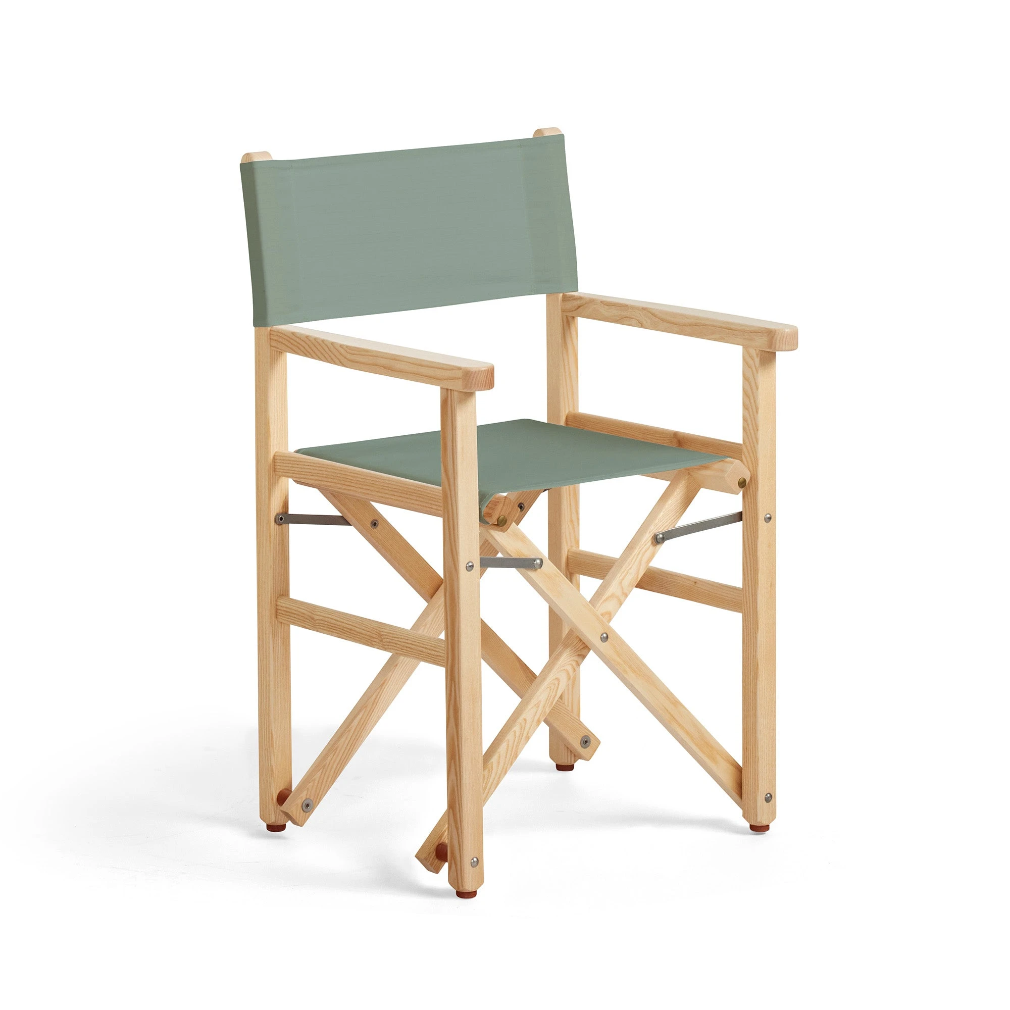 Sedia da regista pieghevole - Legno naturale con tessuto verde alpino