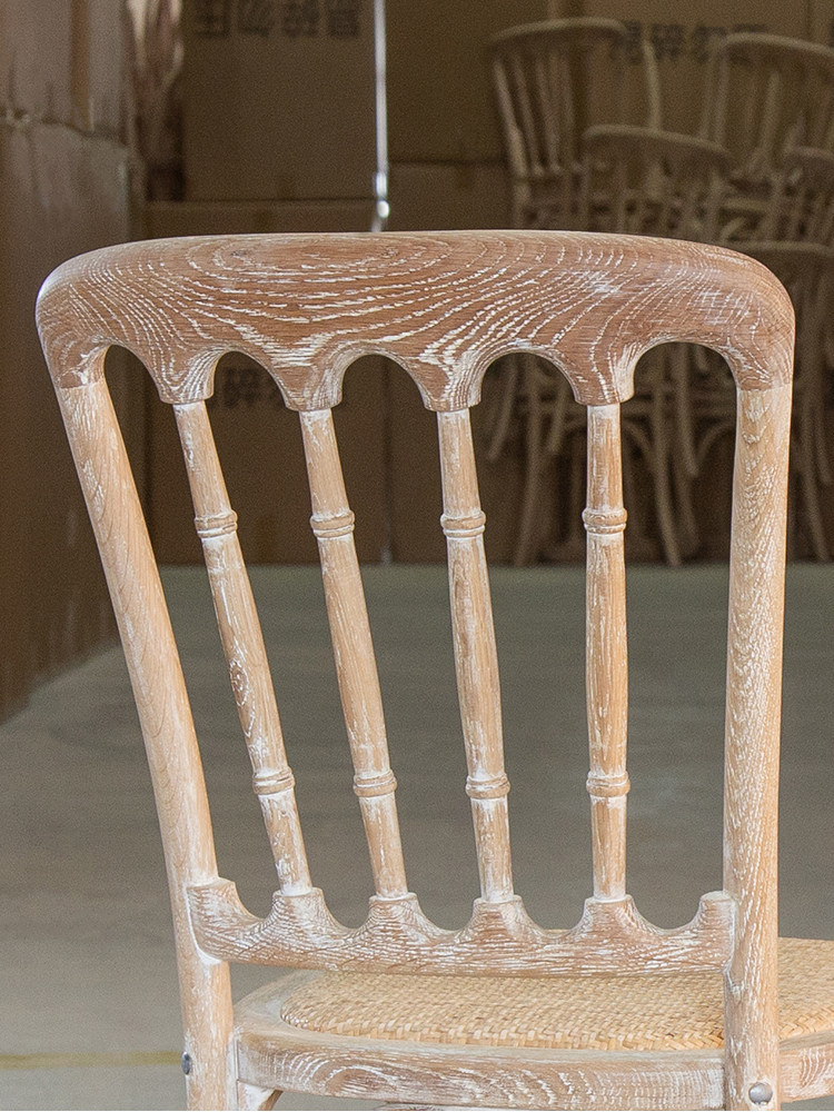 Napoleon Wedding Chair with Rattan Seat