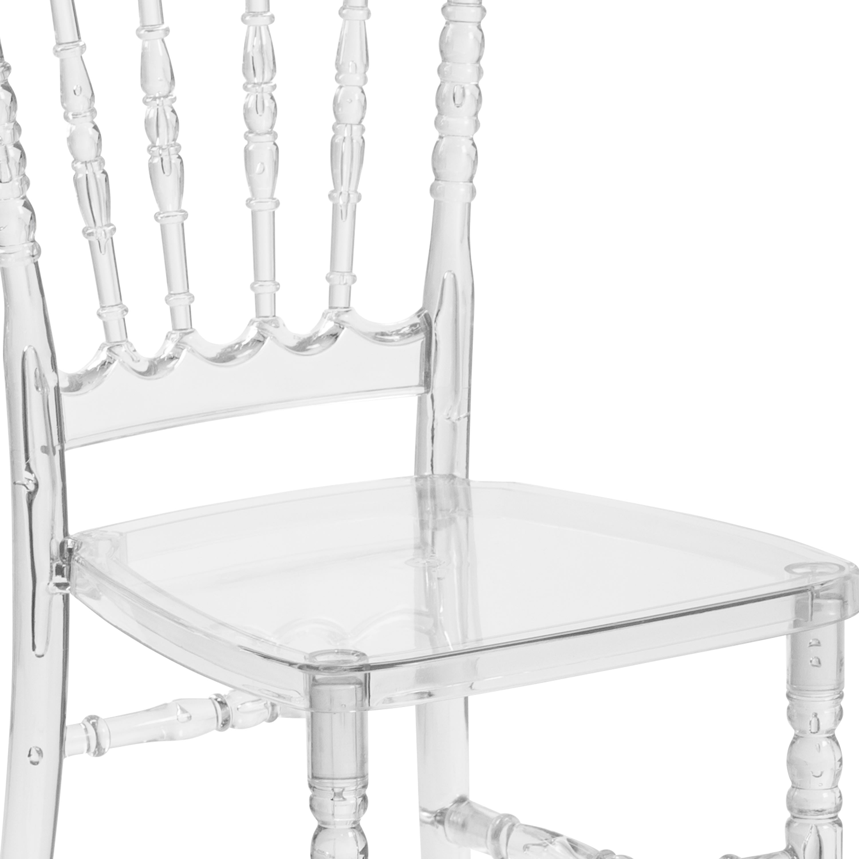 Clear Resin Napoleon Chair