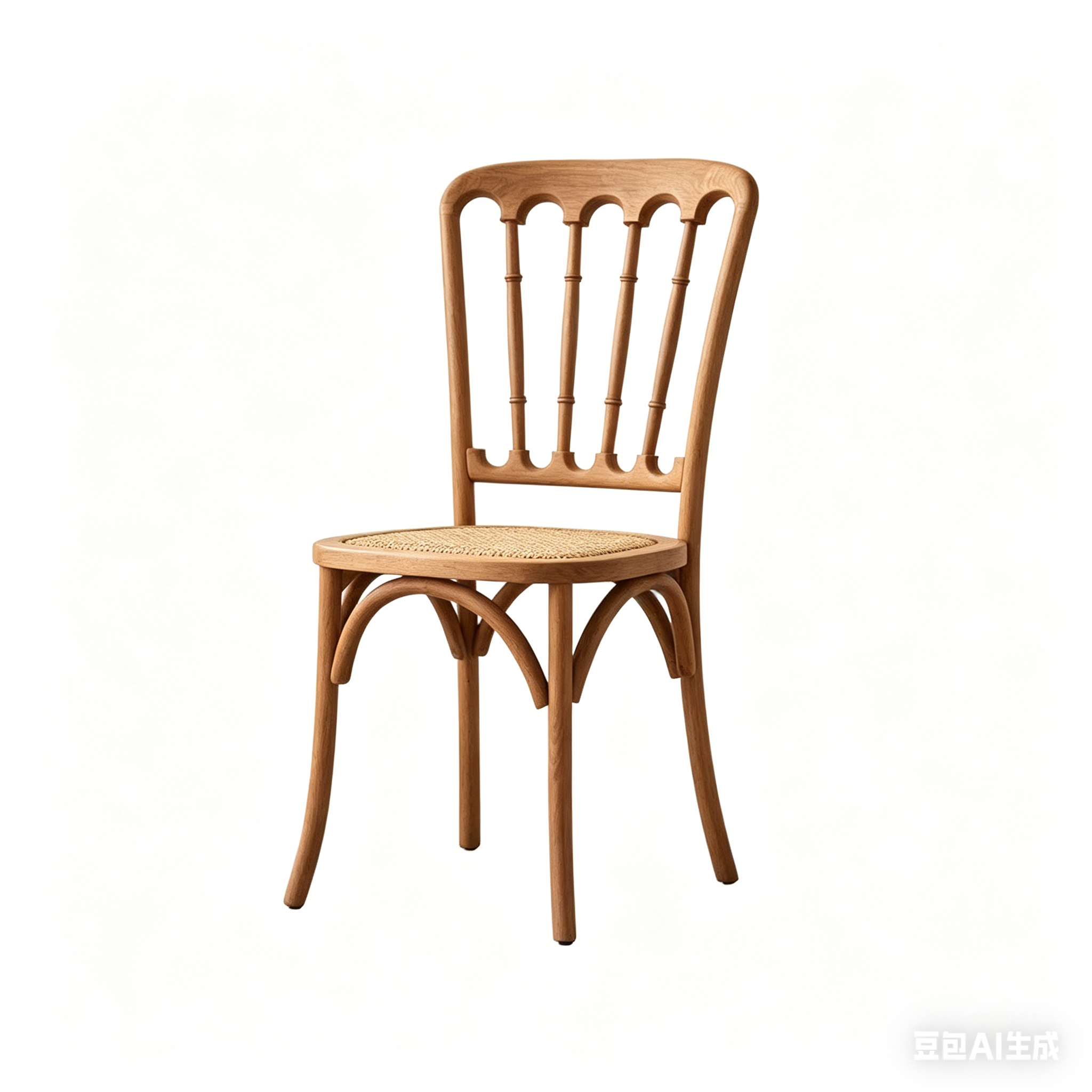 Napoleon Wedding Chair with Rattan Seat
