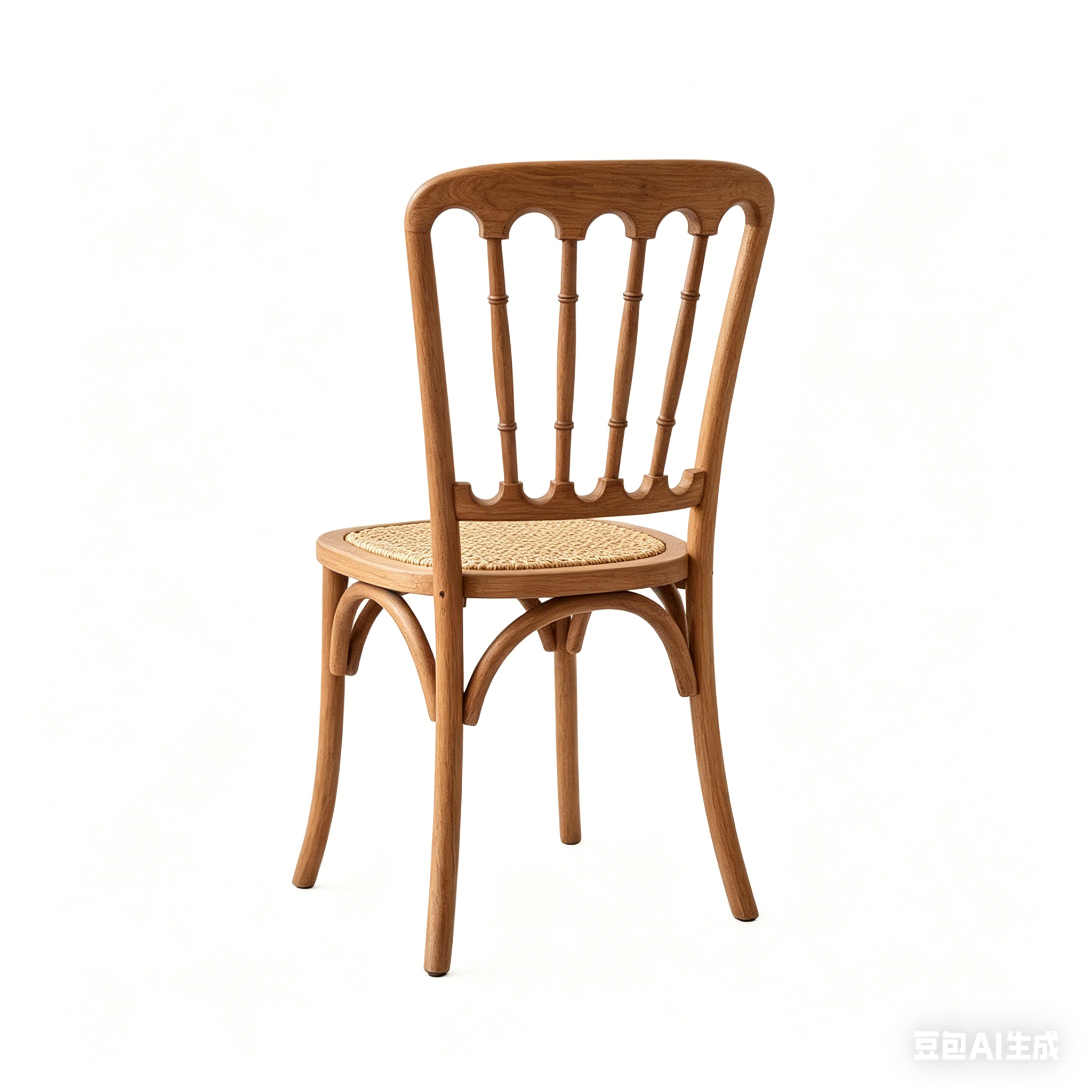 Napoleon Wedding Chair with Rattan Seat