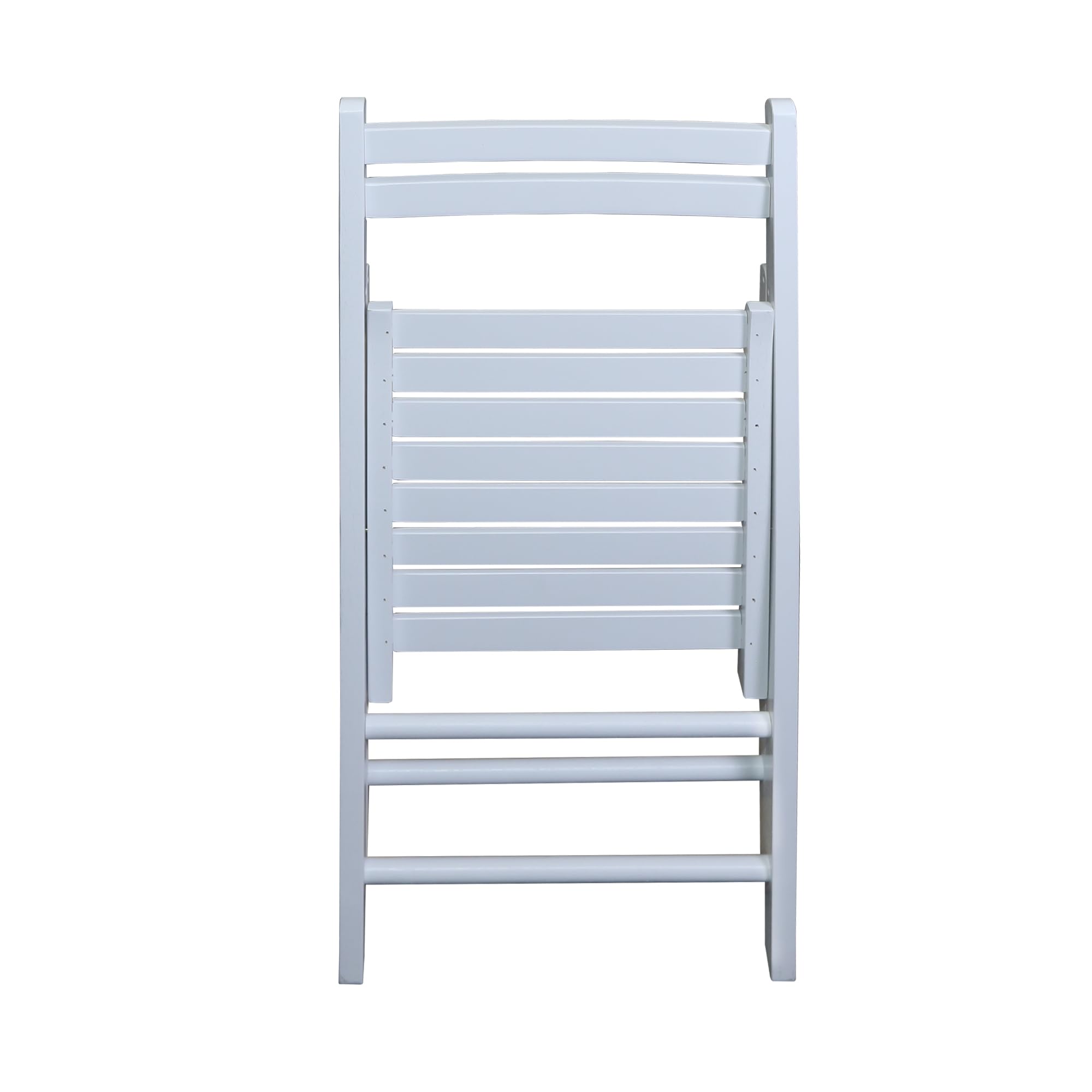 Wooden Folding Chairs-White