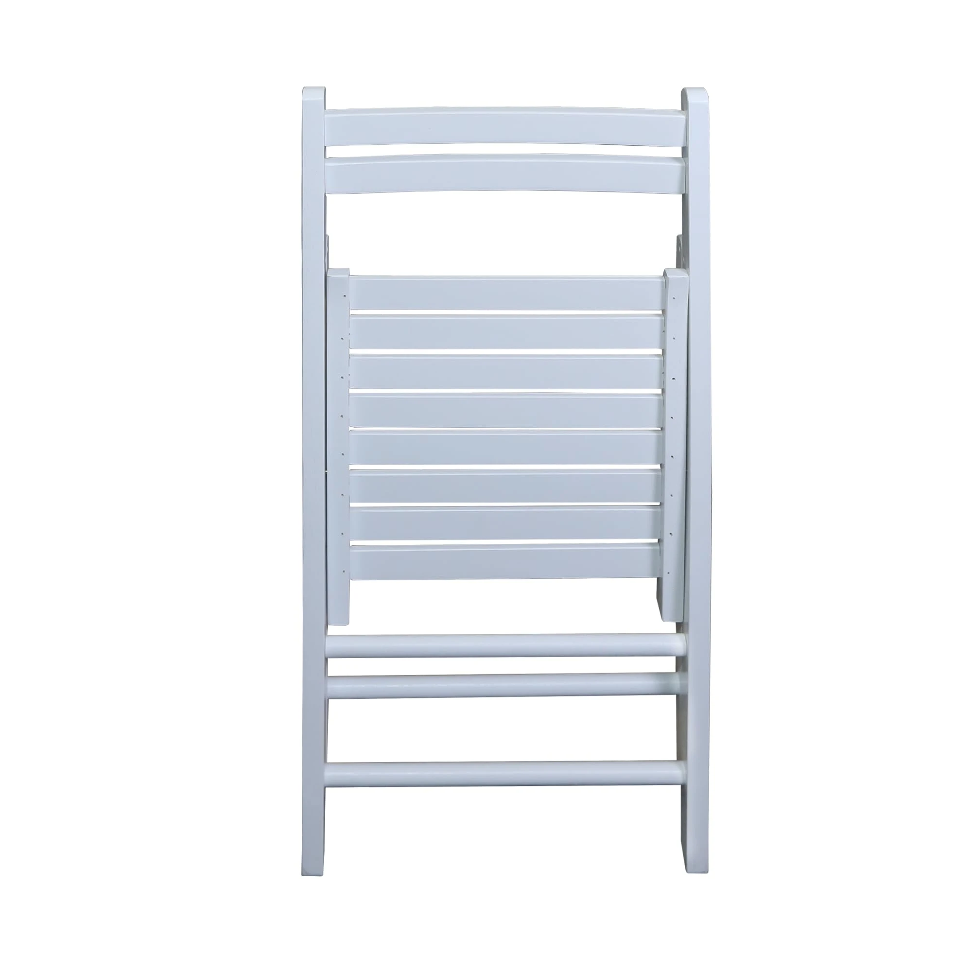 Sedie pieghevoli in legno-Bianco