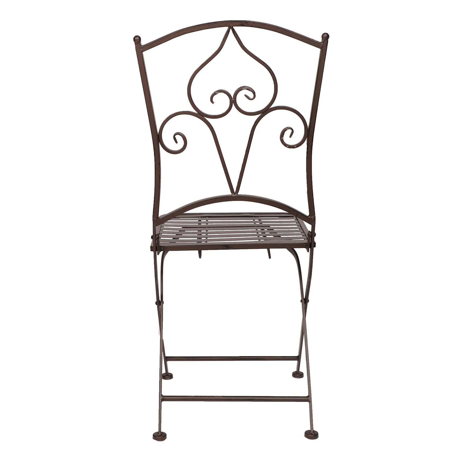 Antique Metal Folding Chairs Outdoor Patio Chairs