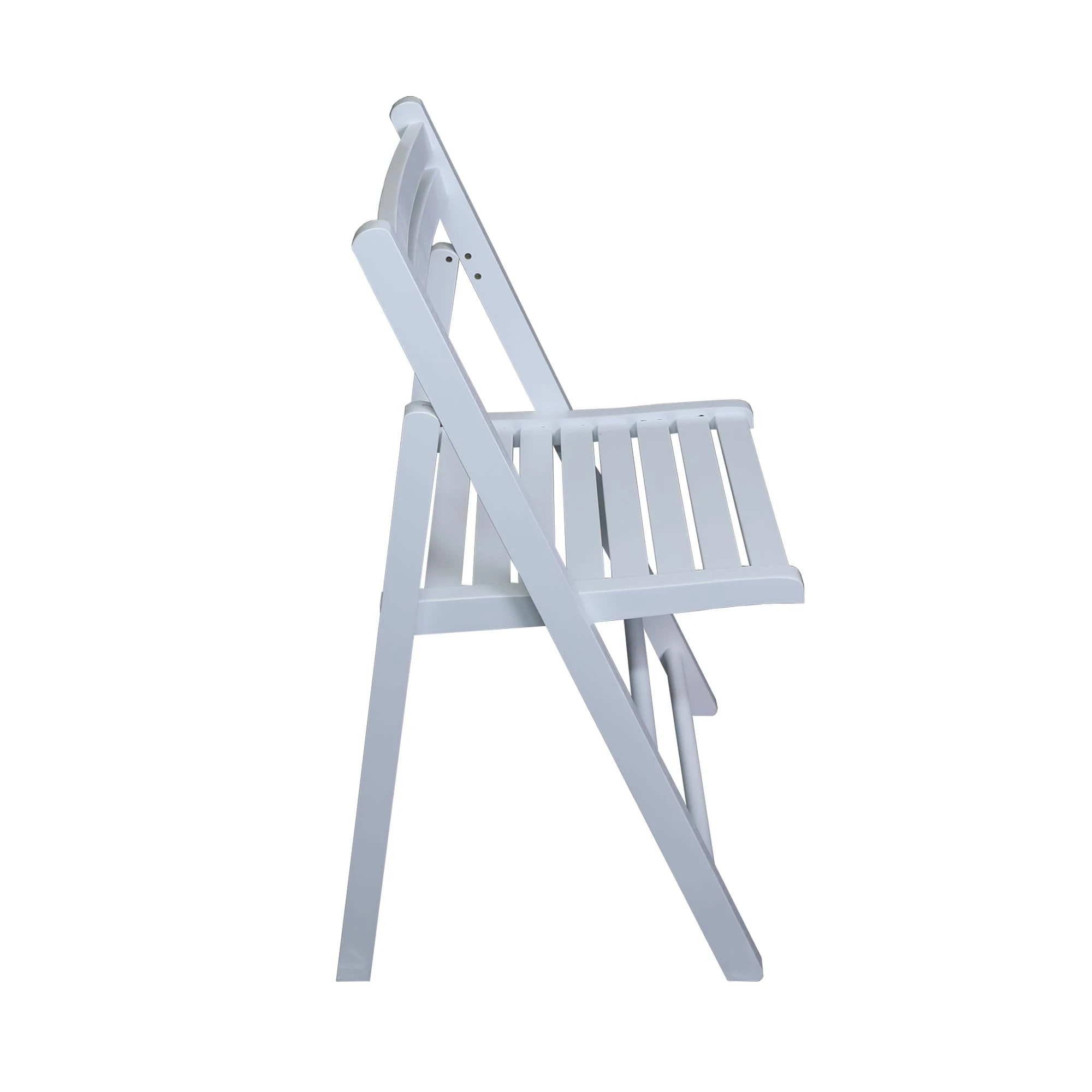 Sedie pieghevoli in legno-Bianco